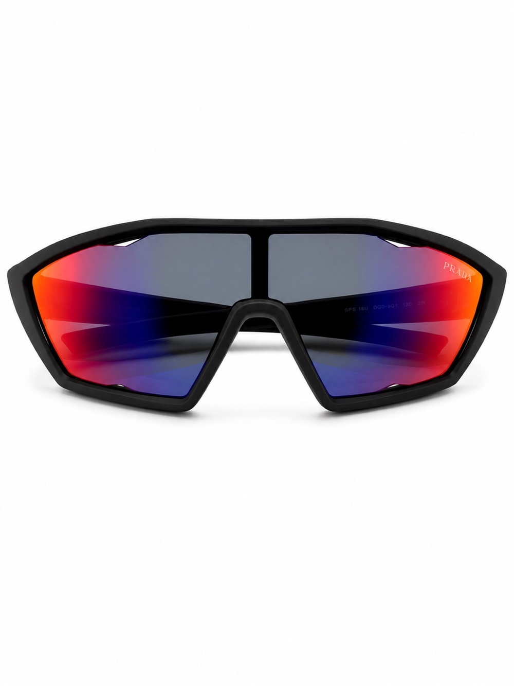 Prada Linea Rossa SPS 16U DG0-9Q1 Shield Sunglasses New Made in Italy